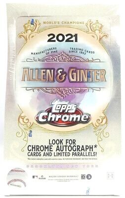2021 Topps Allen &amp; Ginter Chrome Baseball Hobby Box