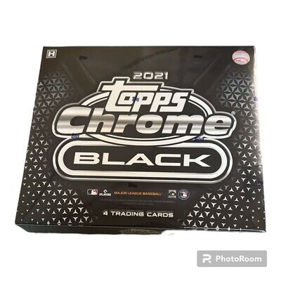 2021 Topps Chrome Black Baseball Hobby Box

