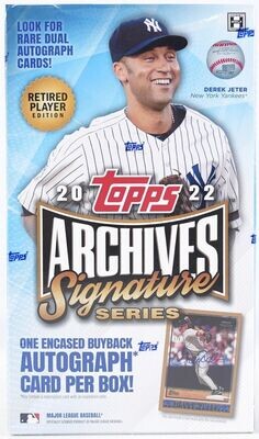 2022 Topps Archives Signature Series Retired Player Edition Baseball Hobby Box