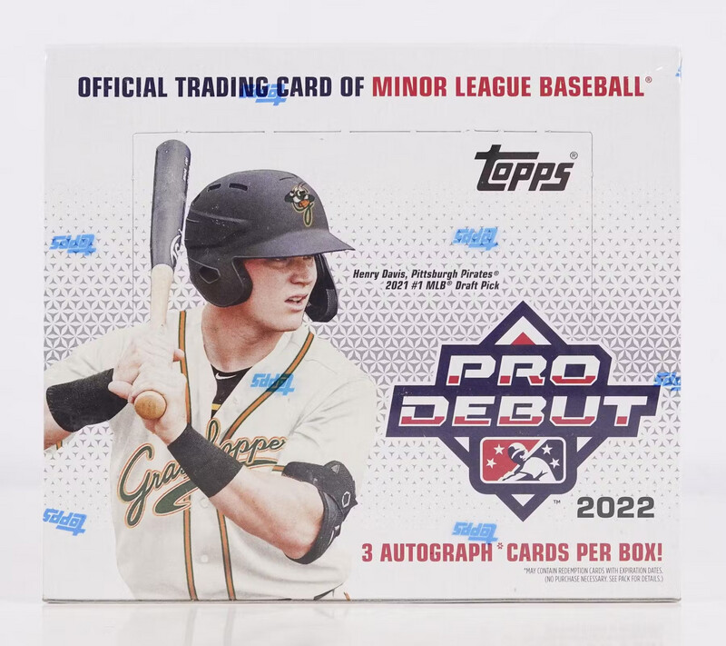 2022 Topps Pro Debut Baseball Hobby Jumbo Box
