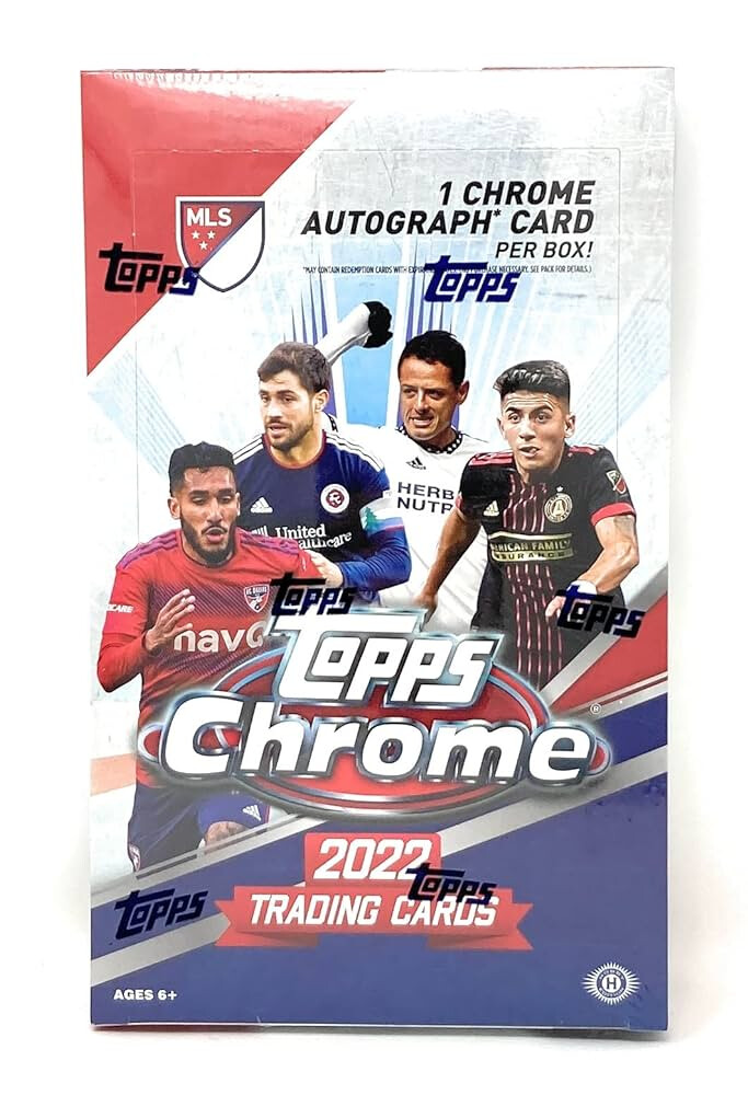 2022 Topps Chrome MLS Major League Soccer Hobby Box
