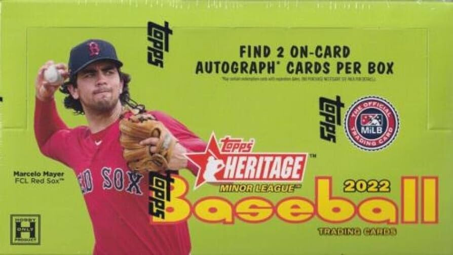 2022 Topps Heritage Minor League Baseball Hobby Box