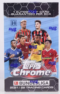 2021-22 Topps Chrome Bundesliga Soccer Hobby Box 2021-22 Topps Chrome Bundesliga Soccer Hobby Box