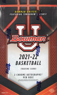 2021-22 Bowman University Basketball Hobby Box