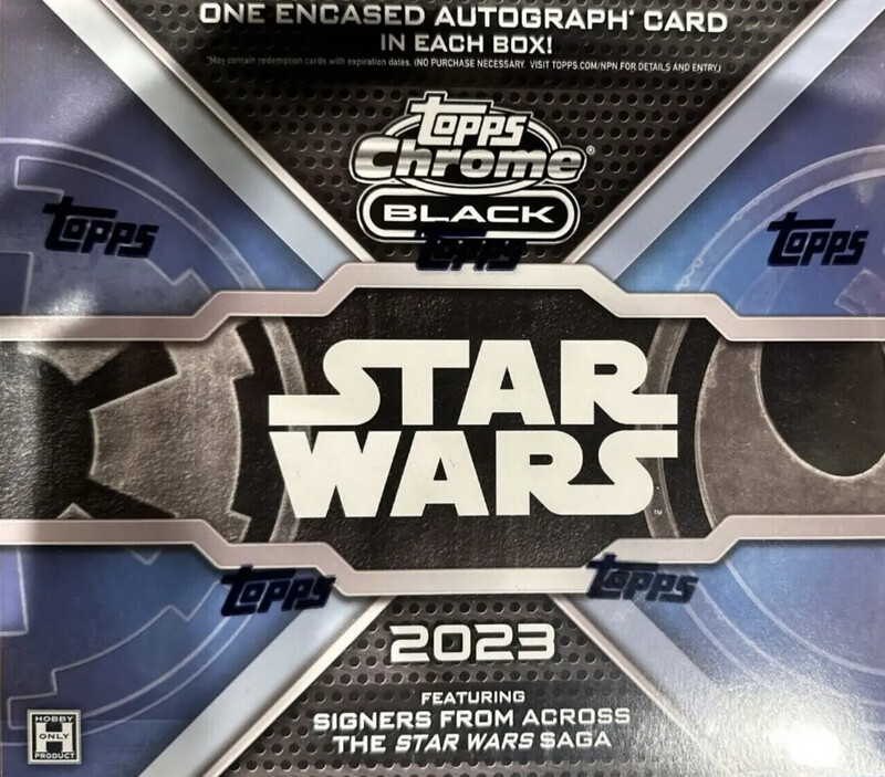 2023 Topps Star Wars Chrome Black Trading Cards Hobby Box