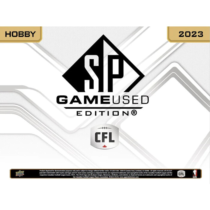 West&#39;s Sports Cards (WSC) 2023 Upper Deck SP Game Used CFL Hobby Box