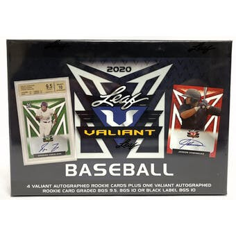 2020 Leaf Valiant Baseball Hobby Box