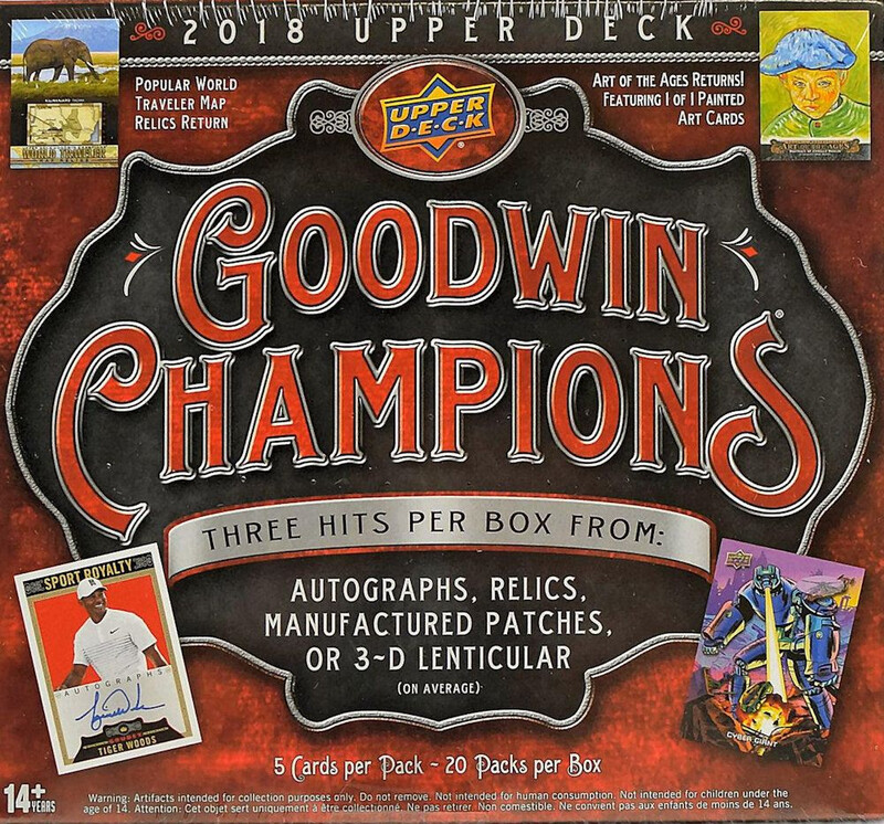 2018 Upper Deck Goodwin Champions Multi-Sport Hobby Box
