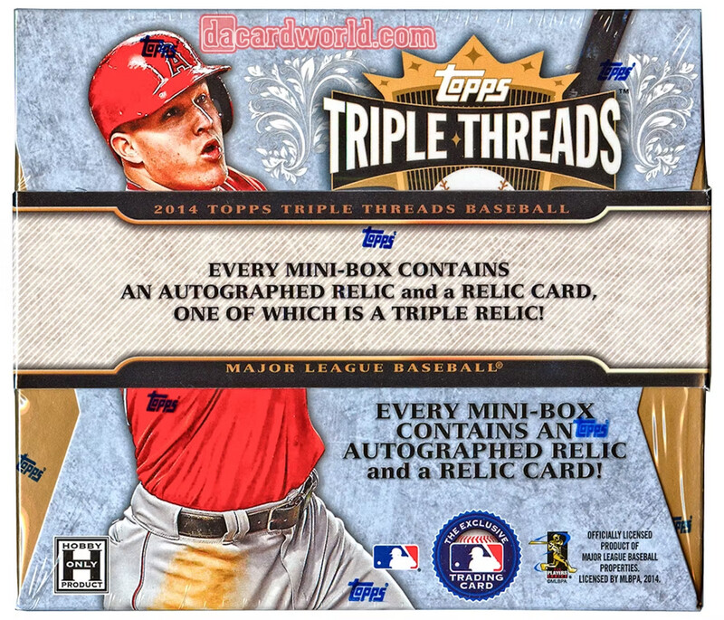 2014 Topps Triple Threads Baseball Hobby Box