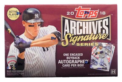 West&#39;s Sports Cards (WSC) 2018 Topps Archives Signature Series Baseball Hobby Box