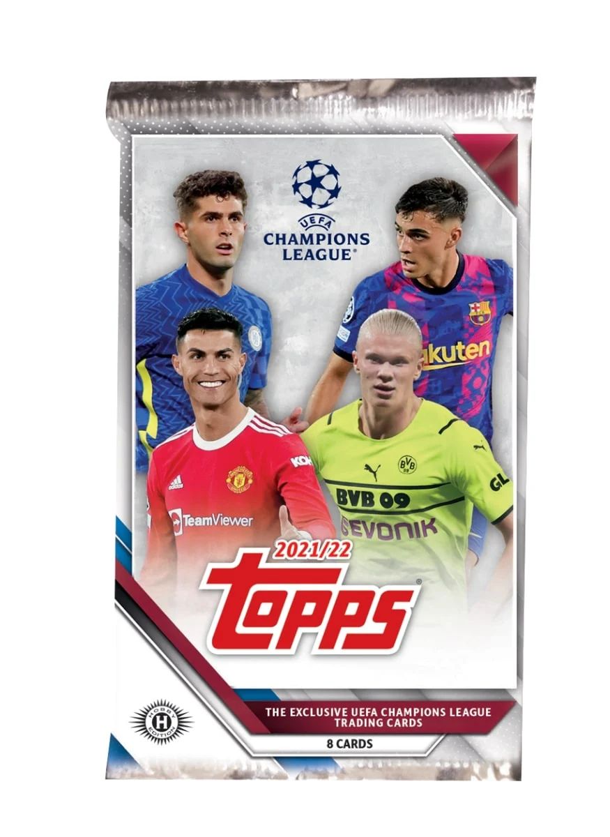 2021-22 Topps Champions League UEFA Soccer Hobby Pack

