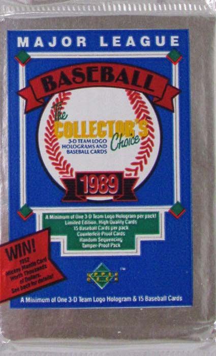 1989 Upper Deck Baseball Pack

