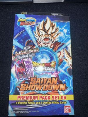 Dragon Ball Super Card Game | SERIES 6 [Saiyan Showdown] PREMIUM PACK SET PACK