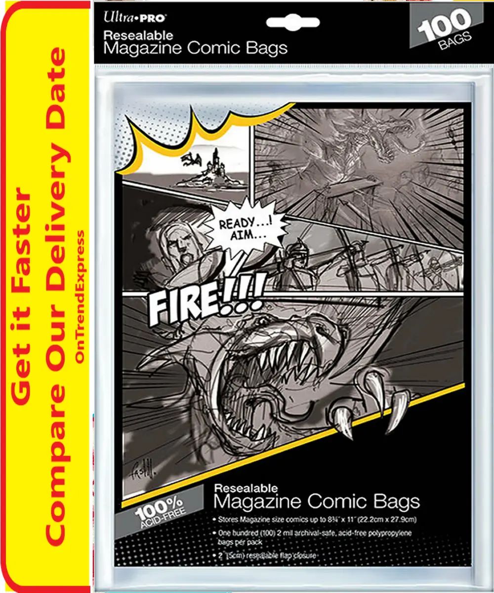 Ultra Pro Comic Series Resealable Magazine Size Comic Bags