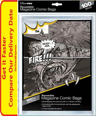 Ultra Pro Comic Series Resealable Magazine Size Comic Bags