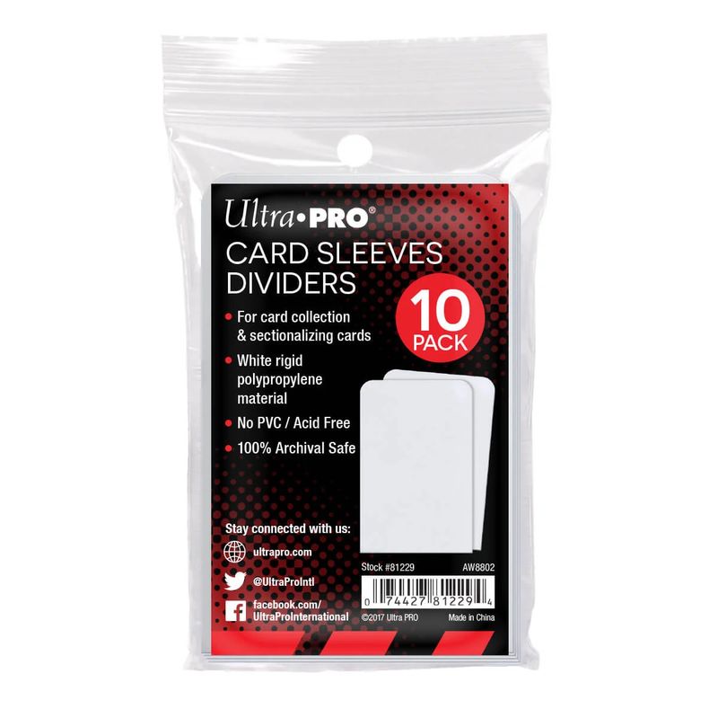 Ultra Pro Card Sleeves Dividers

