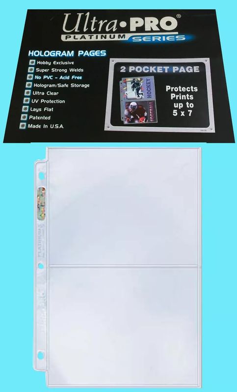 Ultra Pro Platinum Series 2-Pocket Page [One Page]

