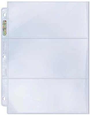 Ultra Pro Platinum Series 3-Pocket Page [One Page]

