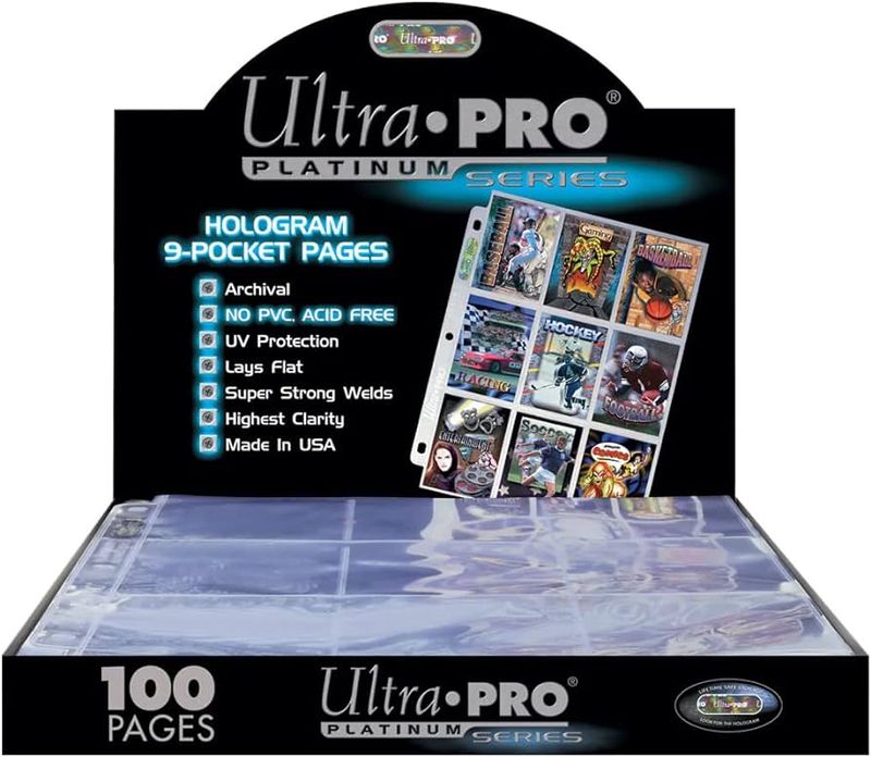Ultra Pro Platinum Series 9-Pocket Pages [100 Count]

