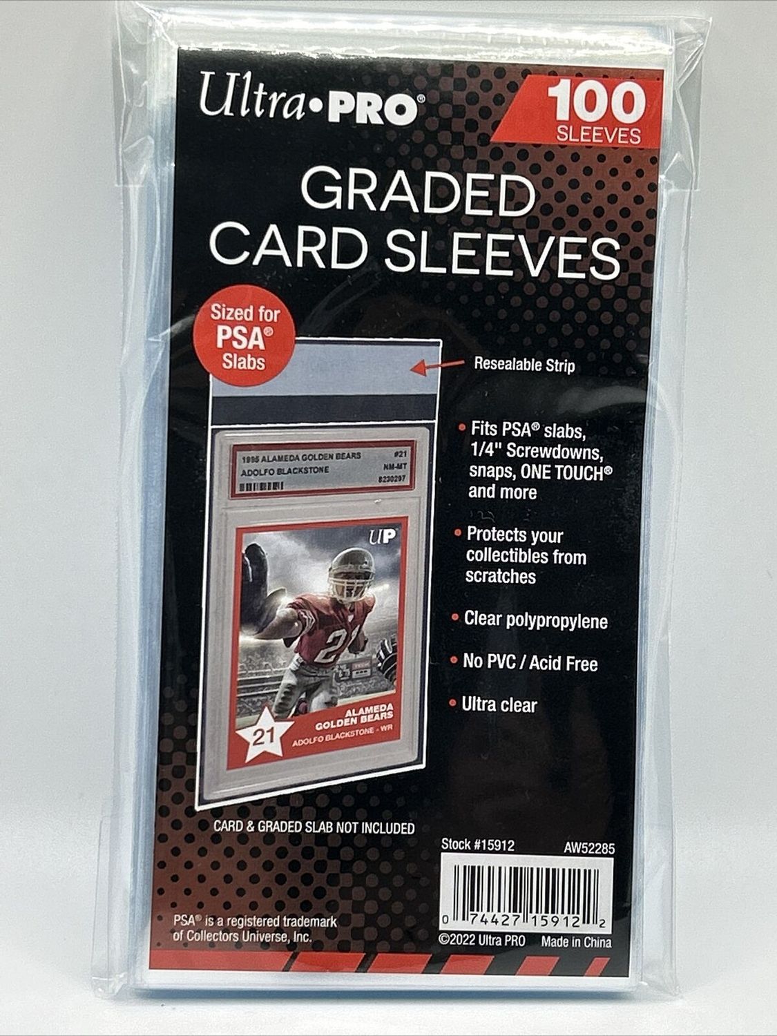 Ultra Pro 100 Pack PSA Fit Sleeves

