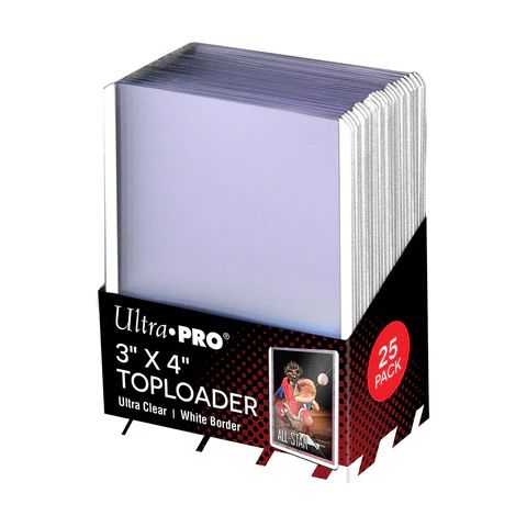Ultra Pro 3 x 4 Regular Toploaders White Border


