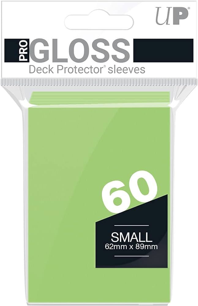 UP Pro Gloss Deck Protector Sleeves Light Green (60)

