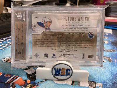 2014-15 LEON DRAISAITL FUTURE WATCH AUTO PATCH [036/100] BECKETT GRADED 10 | AUTOGRAPH 10