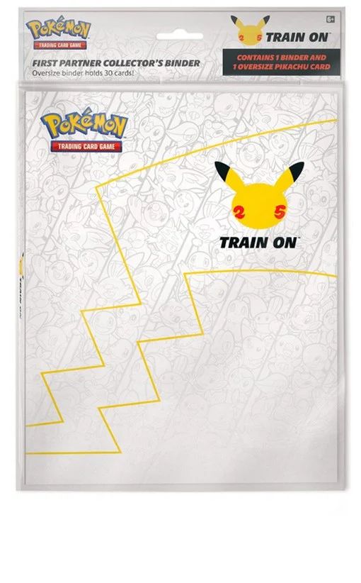 Pokemon First Partner Collector’s Binder Train On Pikachu

