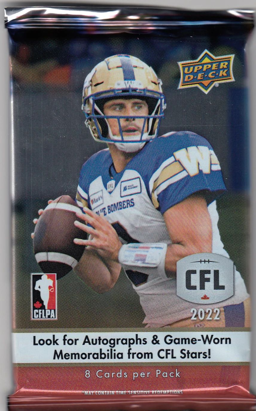 2022 Upper Deck CFL Football Hobby Pack

