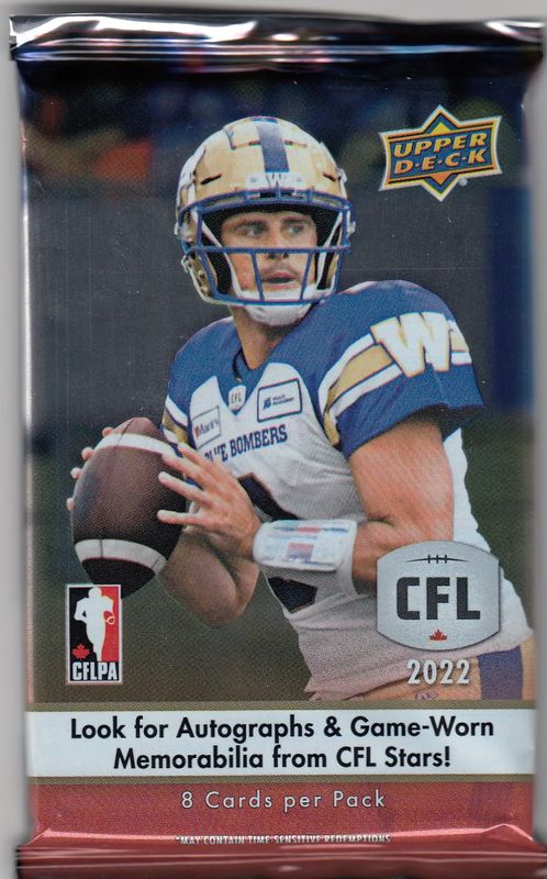 2022 Upper Deck CFL Football Hobby Pack

