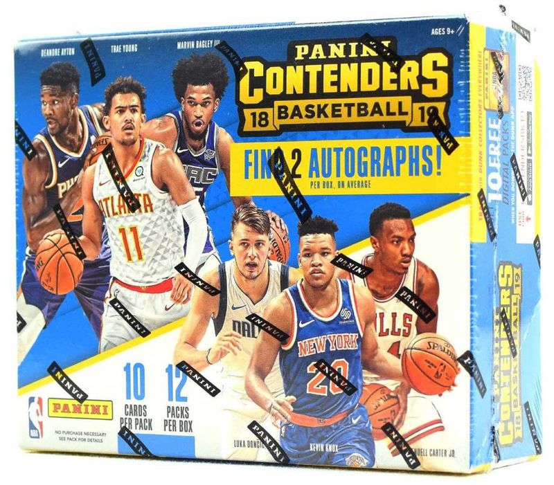 2018-19 Panini Contenders Basketball Hobby Box

