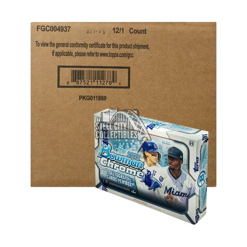 2022 Bowman Chrome Baseball HTA [12 BOX CASE]

