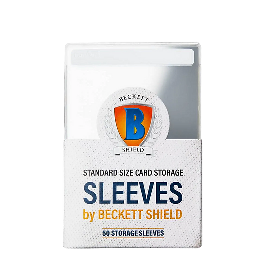 Beckett Shield | Semi-Rigid Standard Card Storage Sleeves - 50 Ct.

