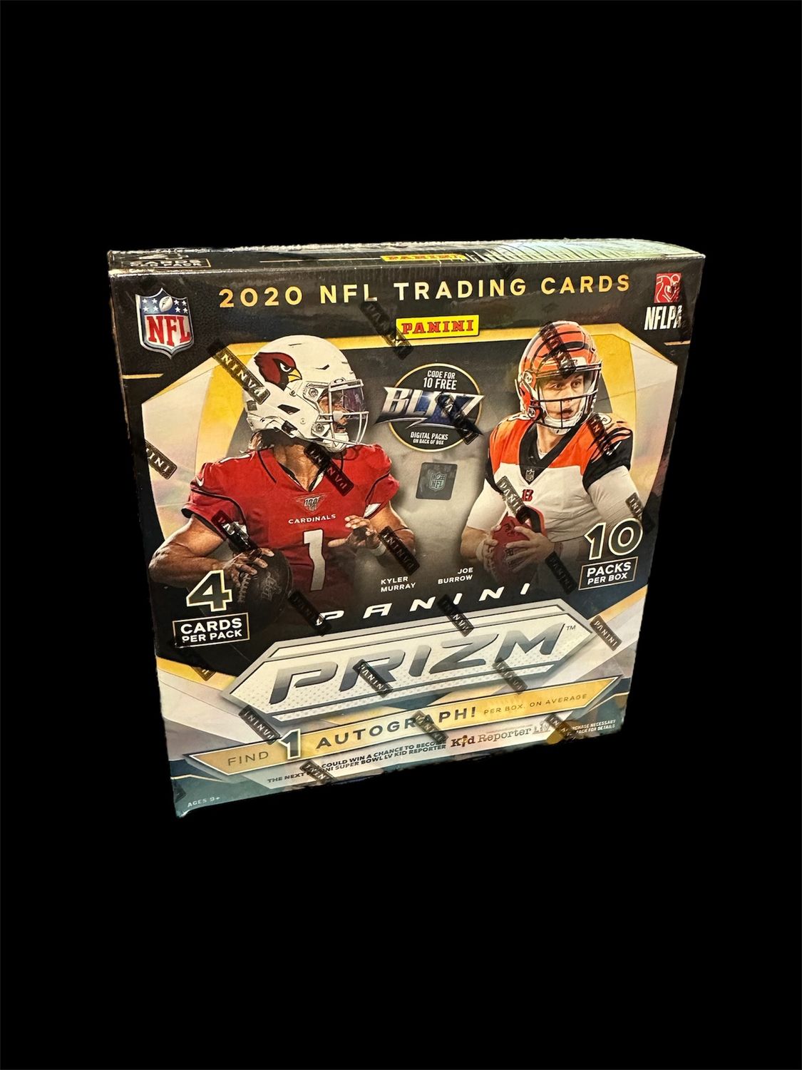 2020 Panini Prizm Football Mega Box (40 Cards) (Neon Green Pulsar Prizms)