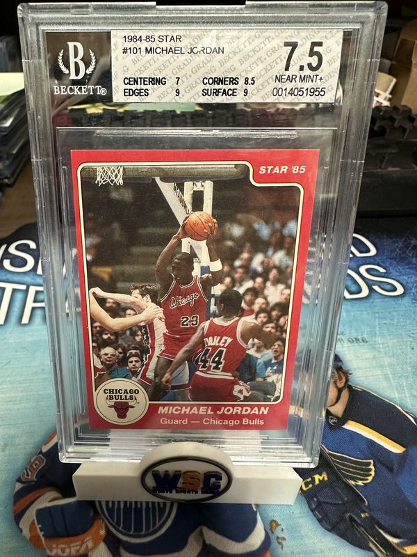 1984-85 MICHAEL JORDAN STAR ROOKIE CARD [#101] BECKETT GRADED 7.5 [BGS 7.5]