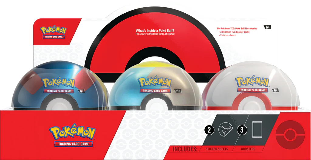 Pokemon Fall 2024 POKEBALL TIN