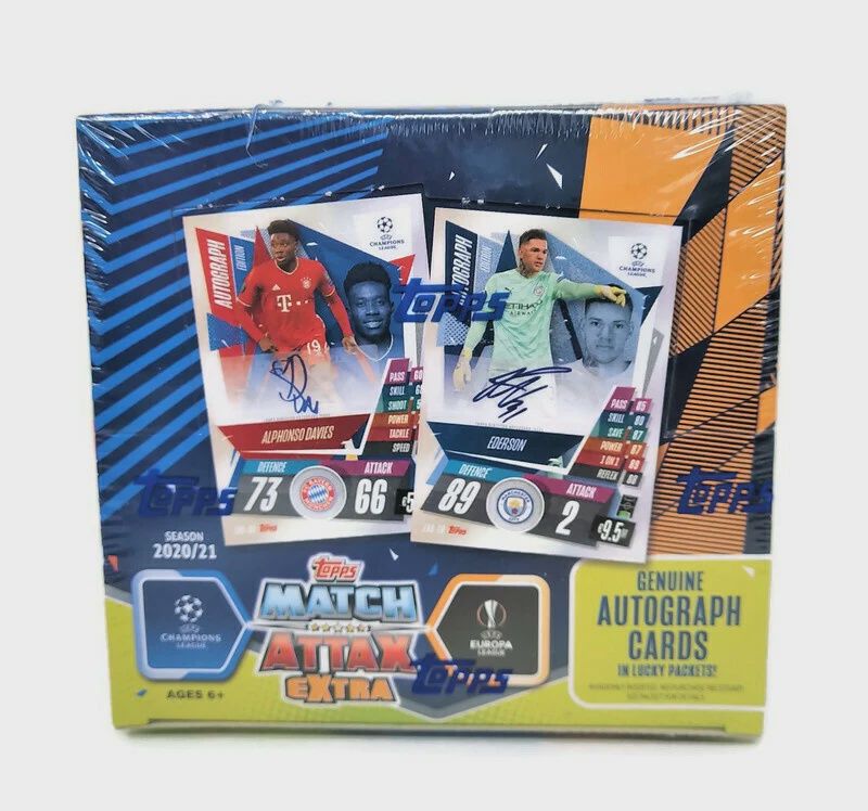 2020-21 Topps Match Attax Extra UEFA Champions &amp; Europa League Soccer Booster Box
