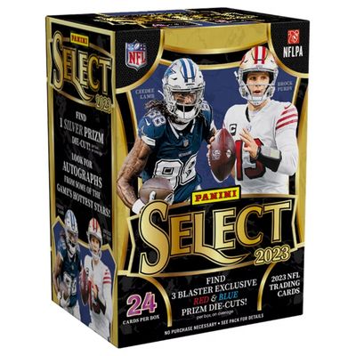 2023 Panini Select Football 6-Pack Blaster Box (Red &amp; Blue Prizms!)