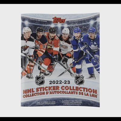 2022-23 Topps NHL Hockey Sticker Collection Album Book