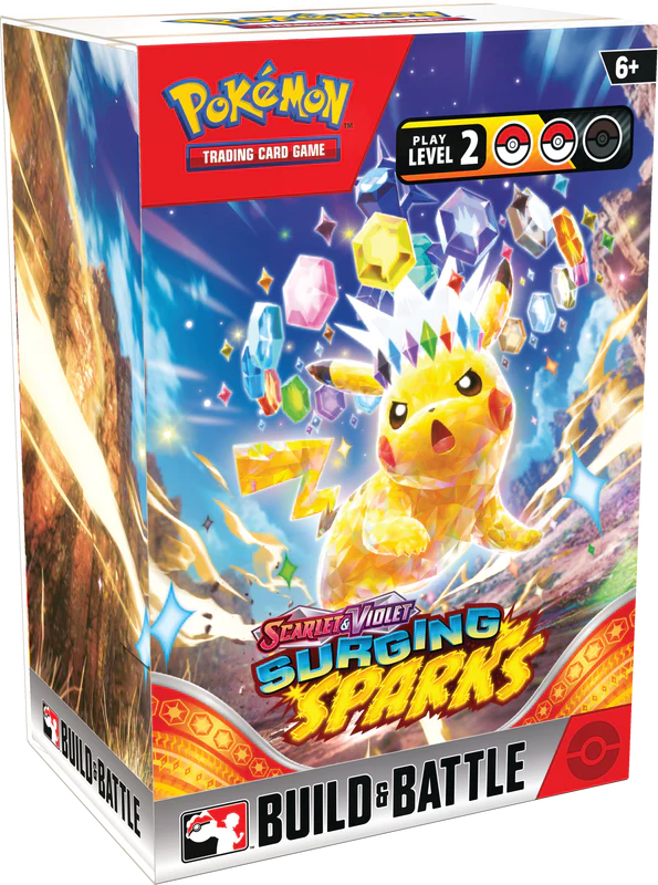 Pokemon Scarlet and Violet SURGING SPARKS [SV8] BUILD AND BATTLE BOX