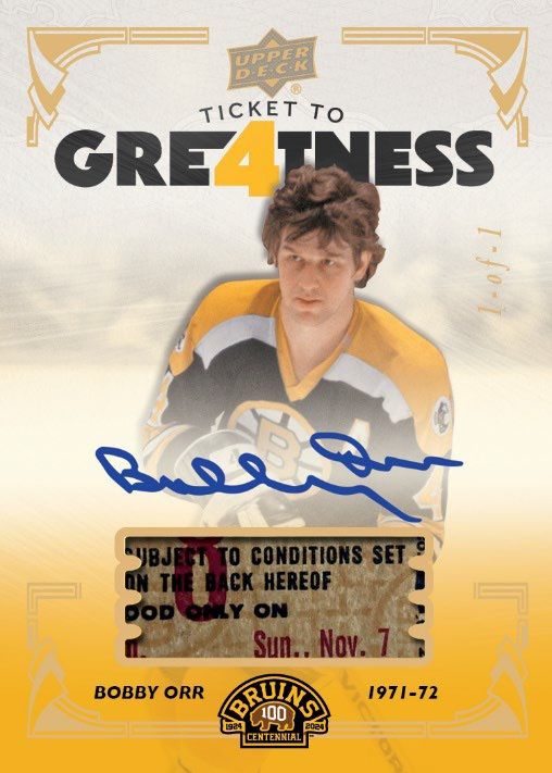2023-24 Upper Deck Boston Bruins Centennial Hockey Hobby Tin Box