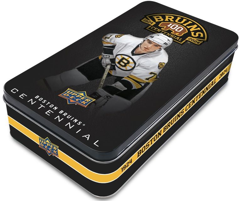 2023-24 Upper Deck Boston Bruins Centennial Hockey Hobby Tin Box