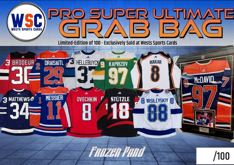 Break #4852 | FROZEN POND / WSC PRO JERSEY EDITION | MYSTERY BOX /100 | TEAM RANDOM... TRIPLE UP McDAVID UDA FRAMED AUTO JERSEY!