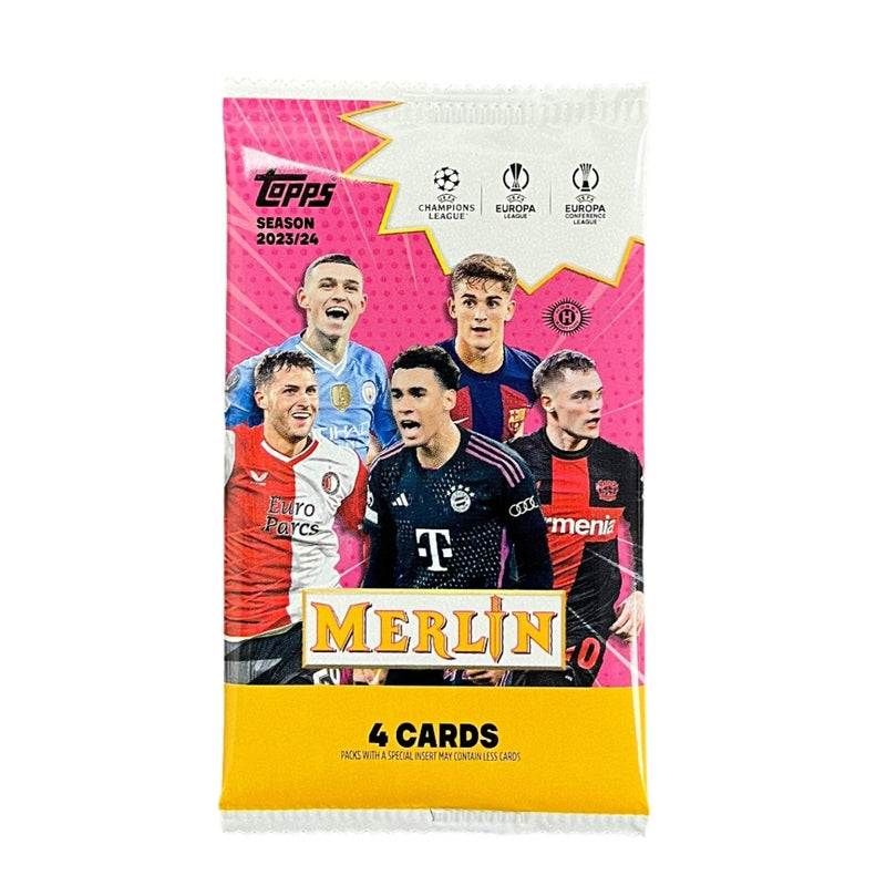 2024 Topps Chrome Merlin UEFA Club Competitions Soccer Hobby Pack
