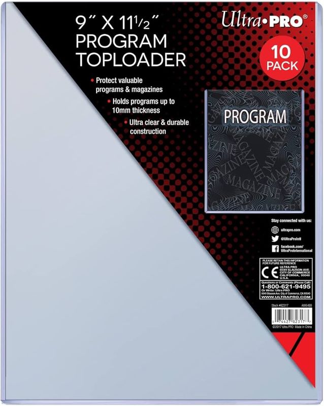 Ultra Pro 9 x 11.5 Magazine Toploader [10 Pack]