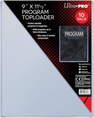 Ultra Pro 9 x 11.5 Magazine Toploader [10 Pack]