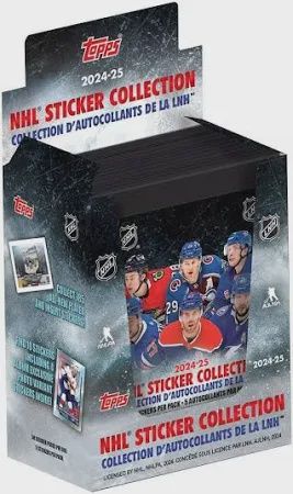 2024-25 Topps Hockey NHL Sticker Collection Hobby Box