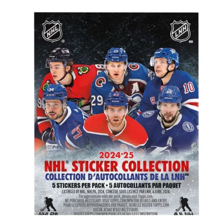 2024-25 Topps Hockey NHL Sticker Collection Album