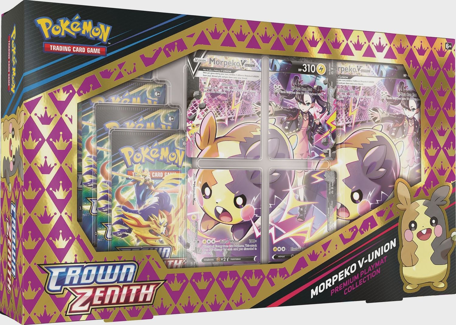 Pokemon CROWN ZENITH [SS12.5] MORPEKO V-UNION PREMIUM PLAYMAT COLLECTION