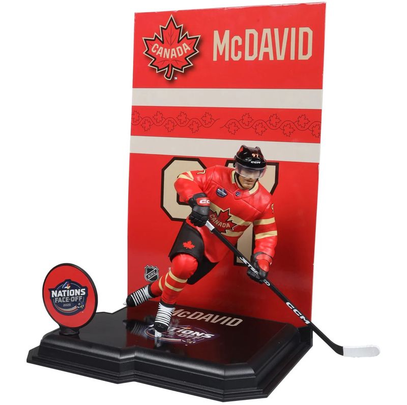 Connor McDavid Canada NHL McFarlane Toys 4 Nations Face-Off Legacy Series 7&quot; Action Figure